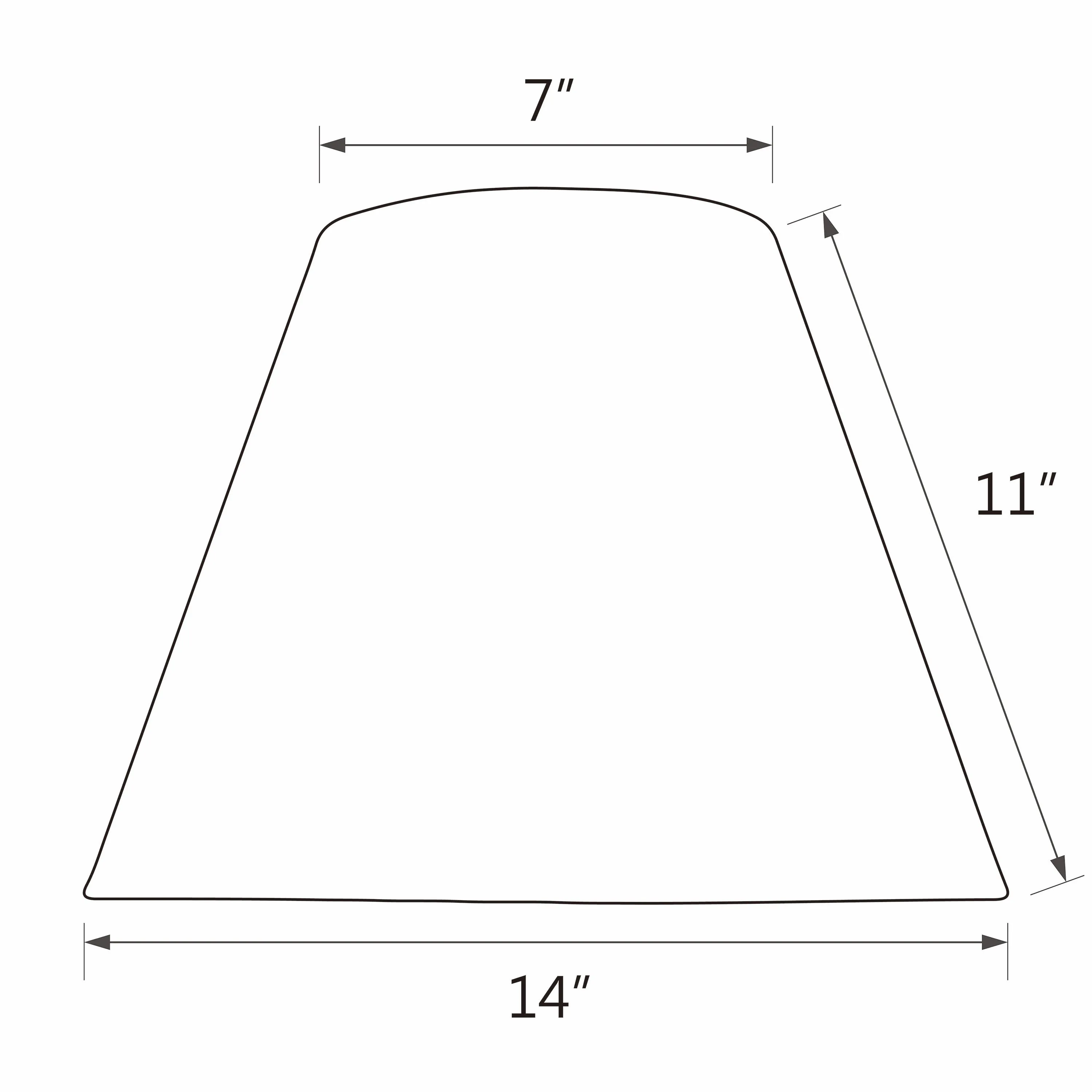 # 32011 Transitional Hardback Empire Shape Spider Construction Lamp Shade in Taupe with Design, 14" wide (7" x 14" x 11")