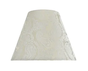 # 32011 Transitional Hardback Empire Shape Spider Construction Lamp Shade in Taupe with Design, 14" wide (7" x 14" x 11")