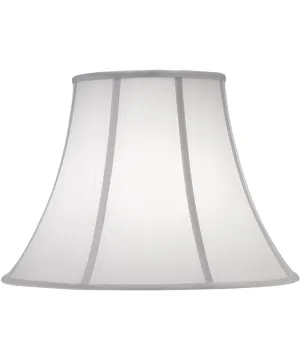 10x20x15 Off White Silk Shantung Bell Softback Lampshade