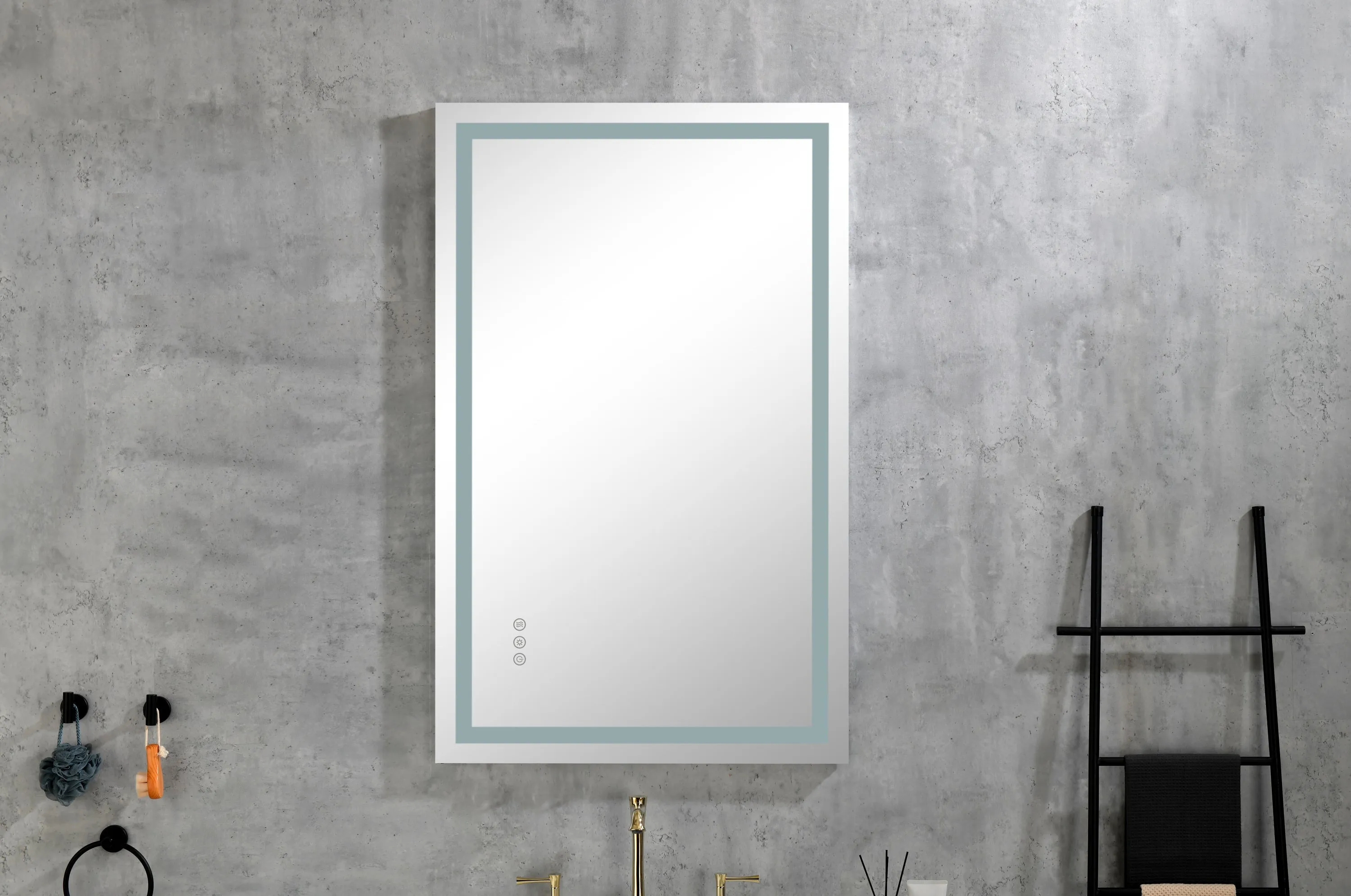 48 x 24 Inch LED Mirror Bathroom Vanity Mirrors with Lights, Wall Mounted Anti-Fog Memory Large Dimmable Front Light Makeup Mirror