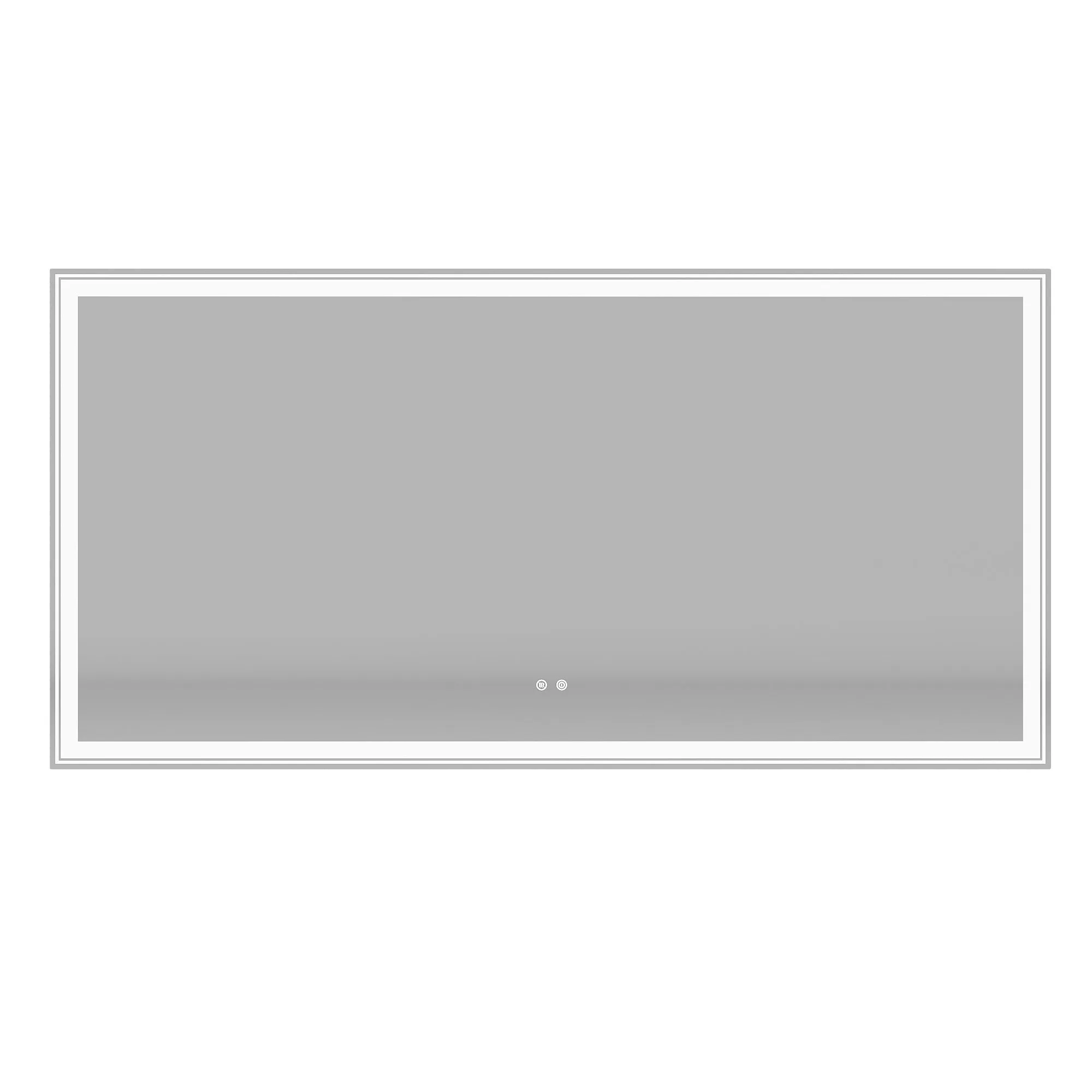 72×36 inch LED-Lit bathroom mirror, wall mounted anti-fog memory Large Adjustable Brightness front and back light Rectangular Vanity mirror