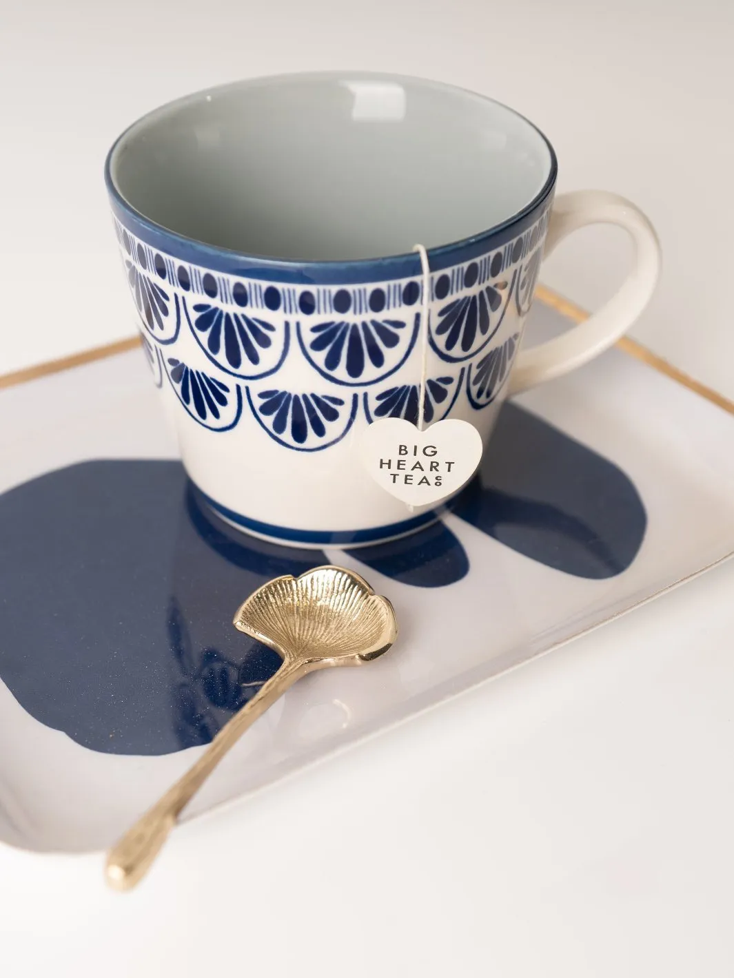 Abstract Enameled Metal Tray