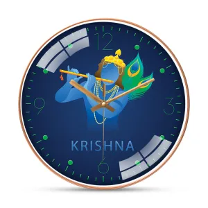 Abstract gradient Krishna wall clock