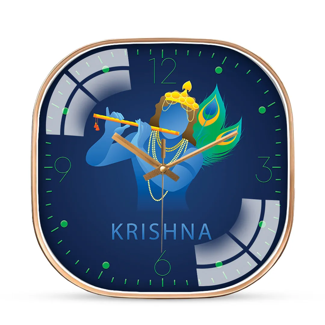 Abstract gradient Krishna wall clock
