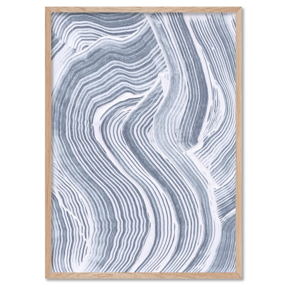 Abstract Paint Texture Lines - Art Print