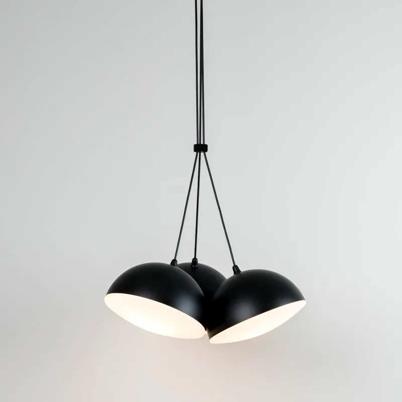 Adjustable Black 3 Head Pendant Light