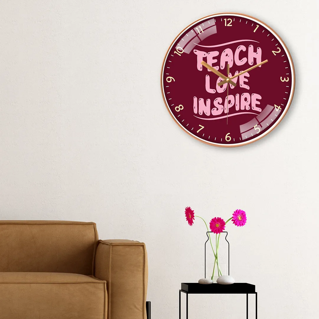 Amazing teacher quotes wall clock