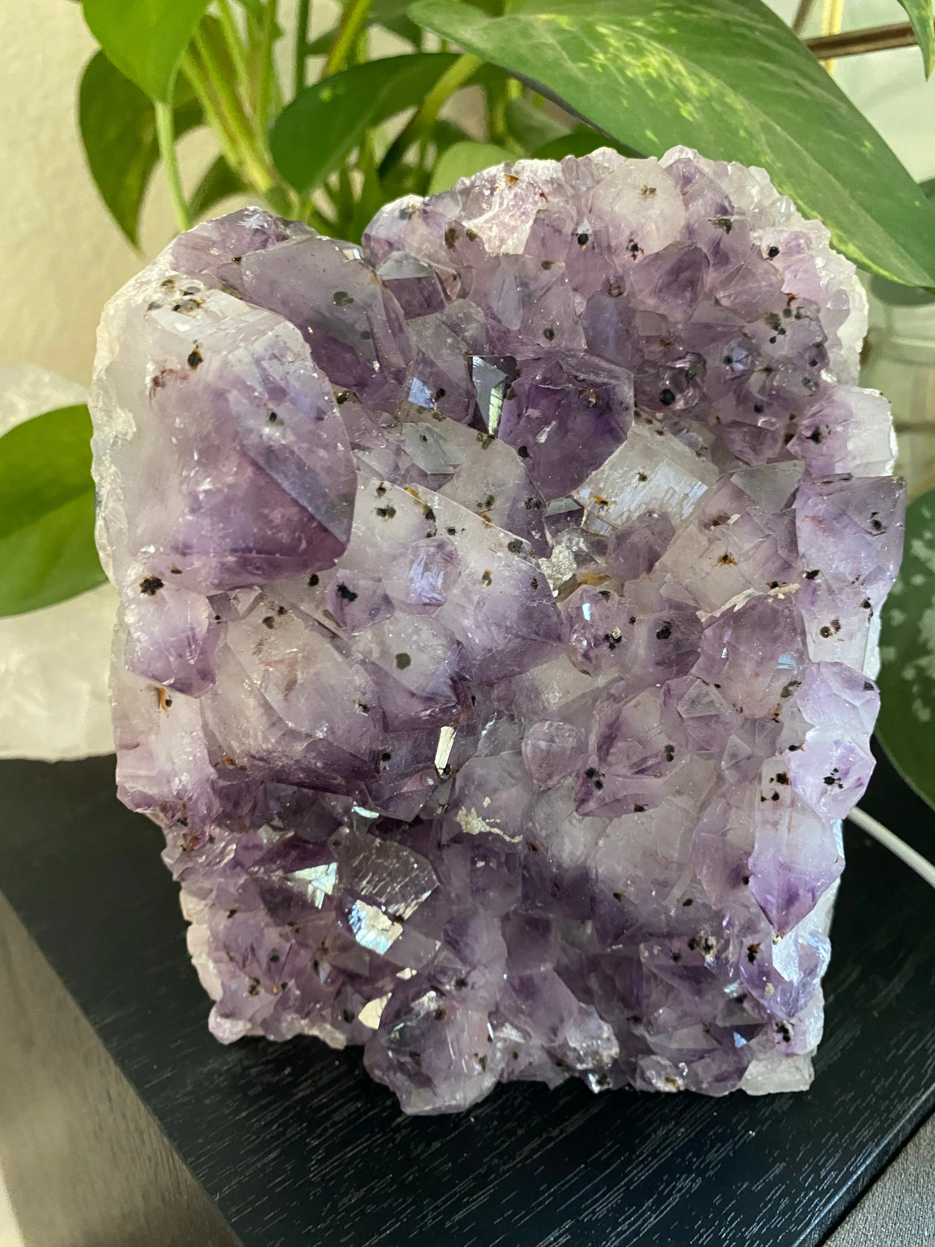 Amethyst Cluster Lamp