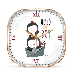 Baby penguin wall clock
