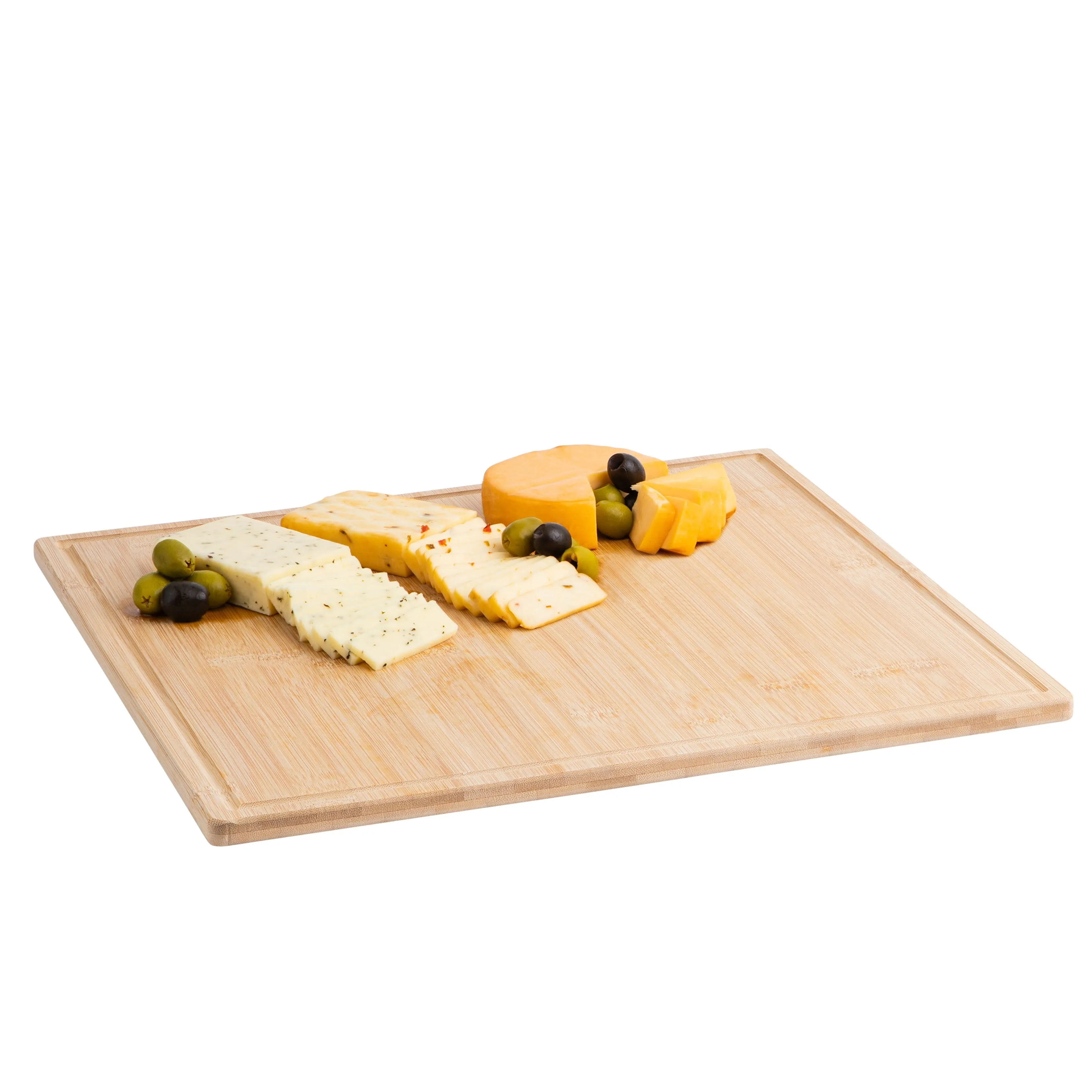 Bamboo Cutting Board Tray 16x16x0.5 Inches  45.72 X 45.72 X 1.27 Cm  Eco Friendly