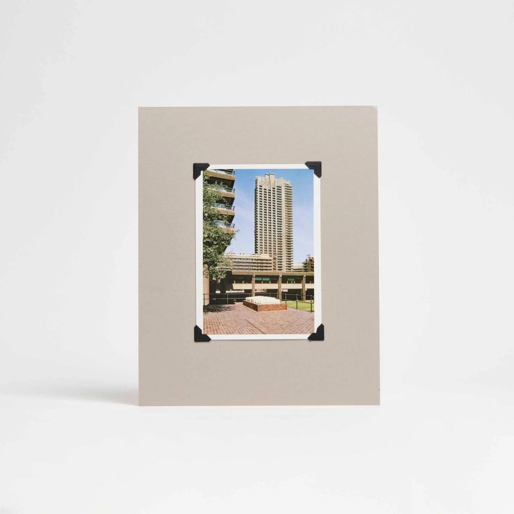 Barbican Postcard Mount Mushroom Grey