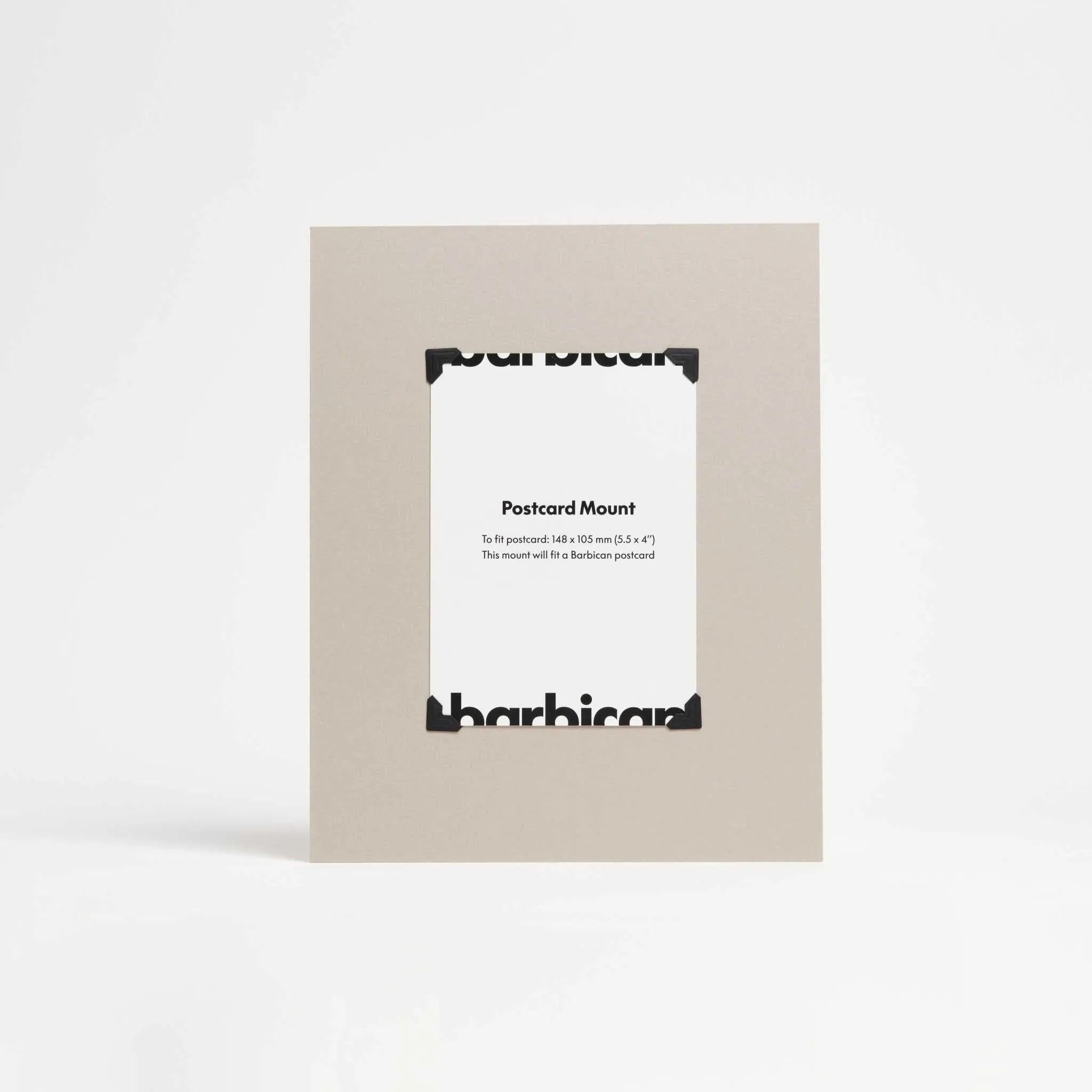 Barbican Postcard Mount Mushroom Grey
