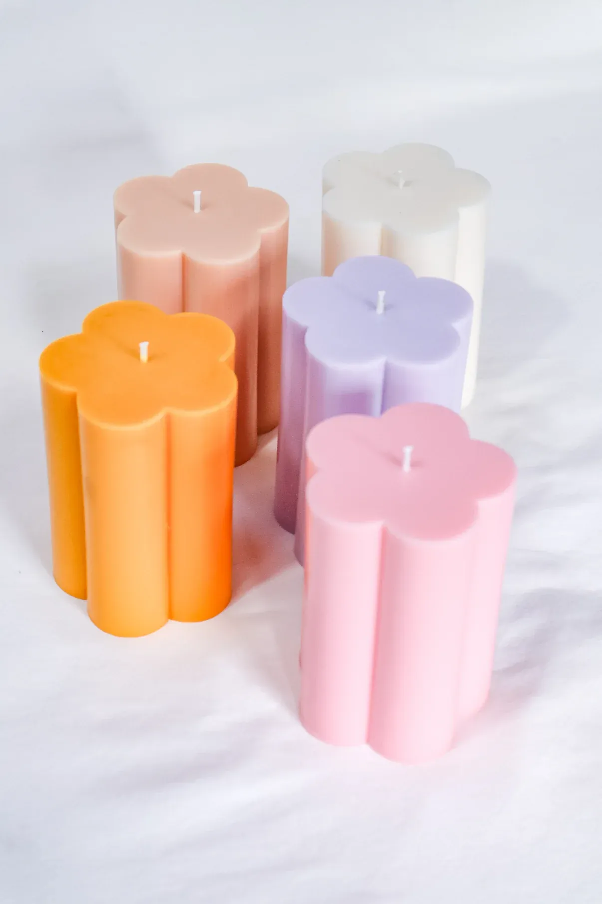 Big Bloom Candle - Cloud White