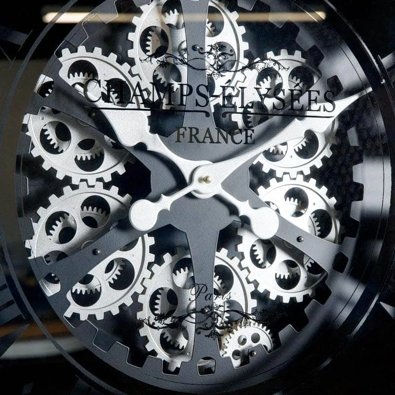 Black Champs-Elysees Wall Clock - 80cm