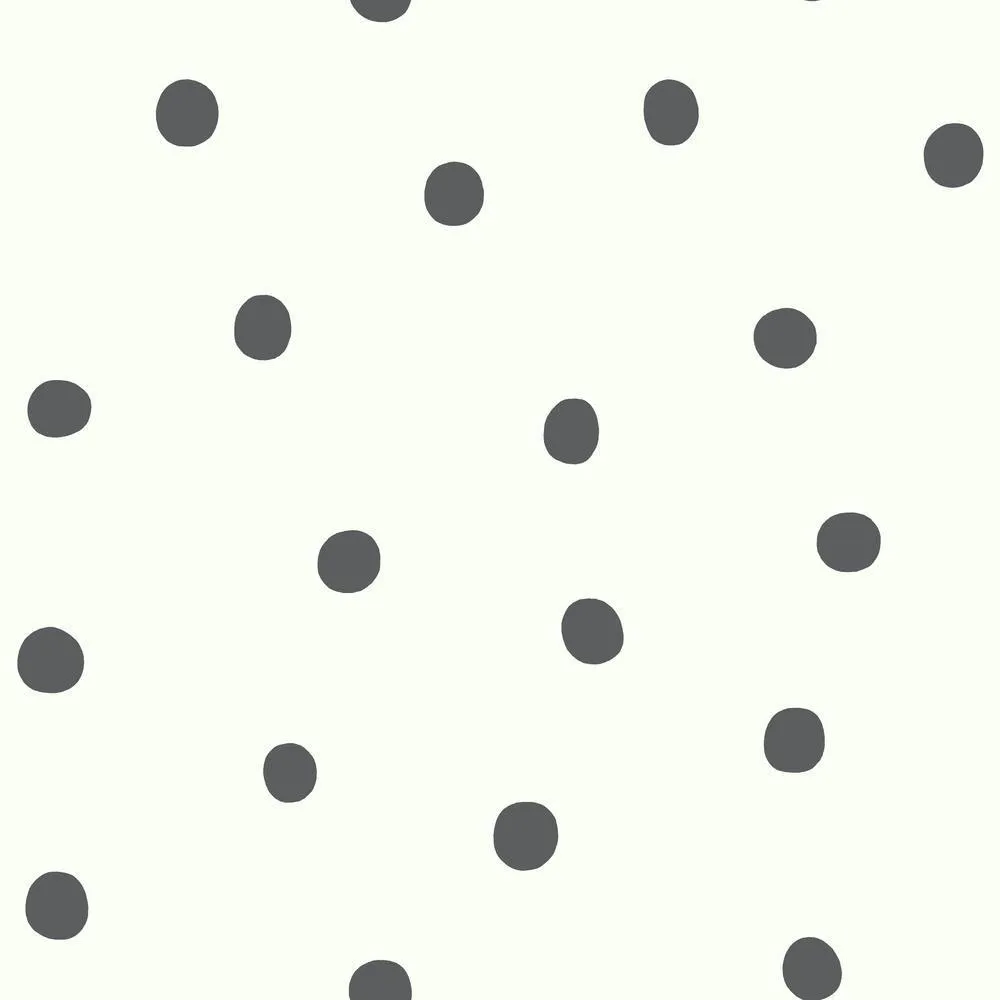 Black Dots Peel and Stick Wallpaper
