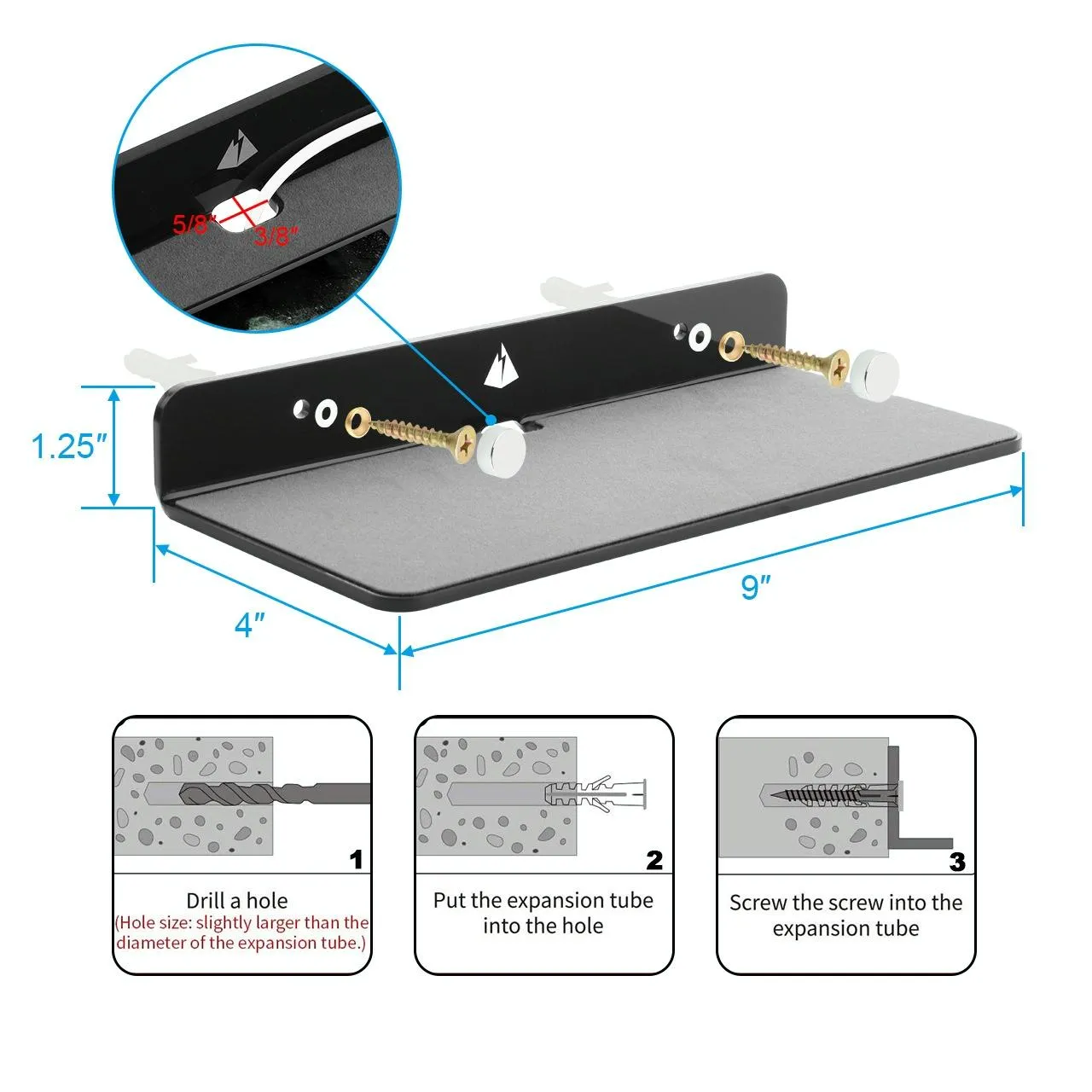 Bluetooth Speaker Wall Storage Bracket - Home Living Room Organizer