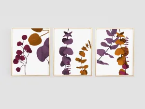 Boho Eucalyptus abstract wall art