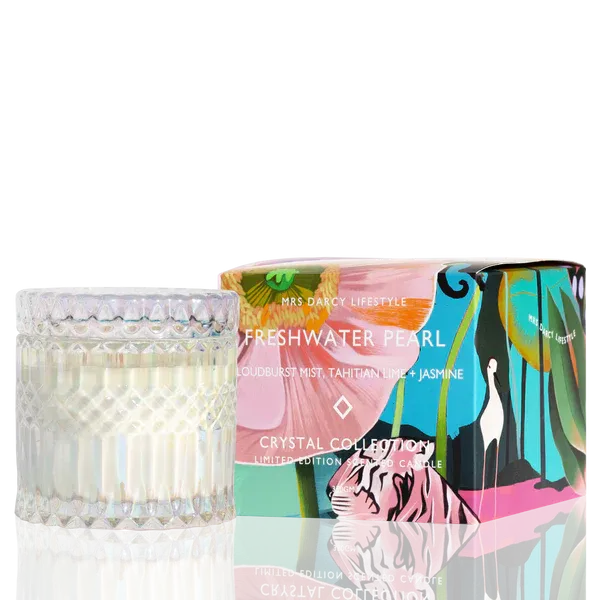 Candle Freshwater Pearl | Cloudburst Mist, Tahitian Lime   Jasmine