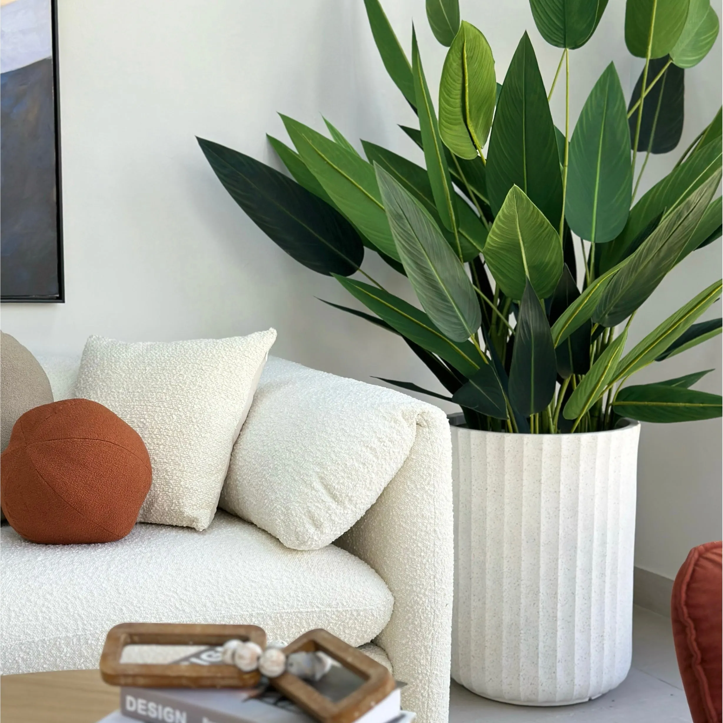 Carousel Fiber Clay Terrazzo Planter