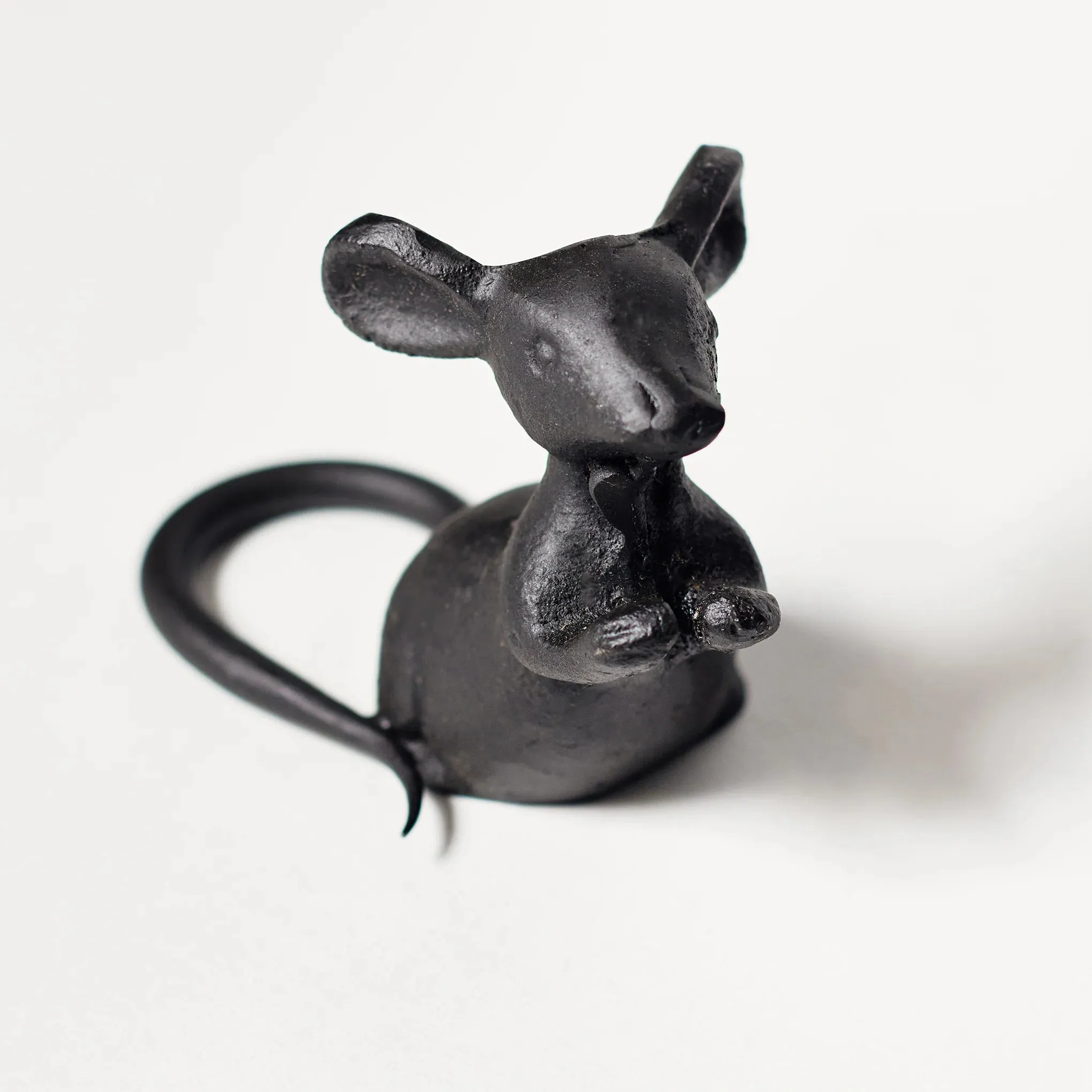 Cast Iron Mouse Sculptures – Whimsical Garden and Home Decor