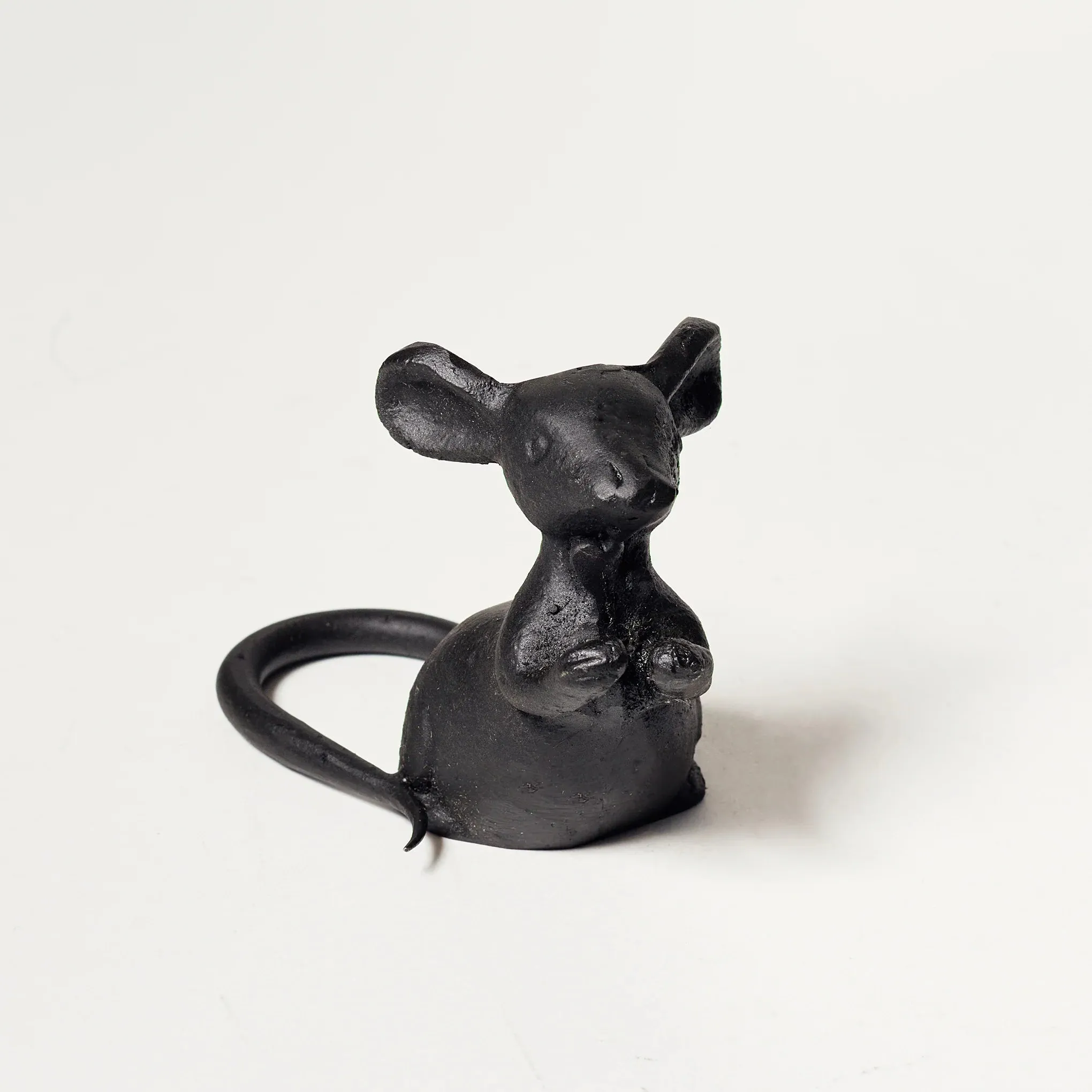 Cast Iron Mouse Sculptures – Whimsical Garden and Home Decor