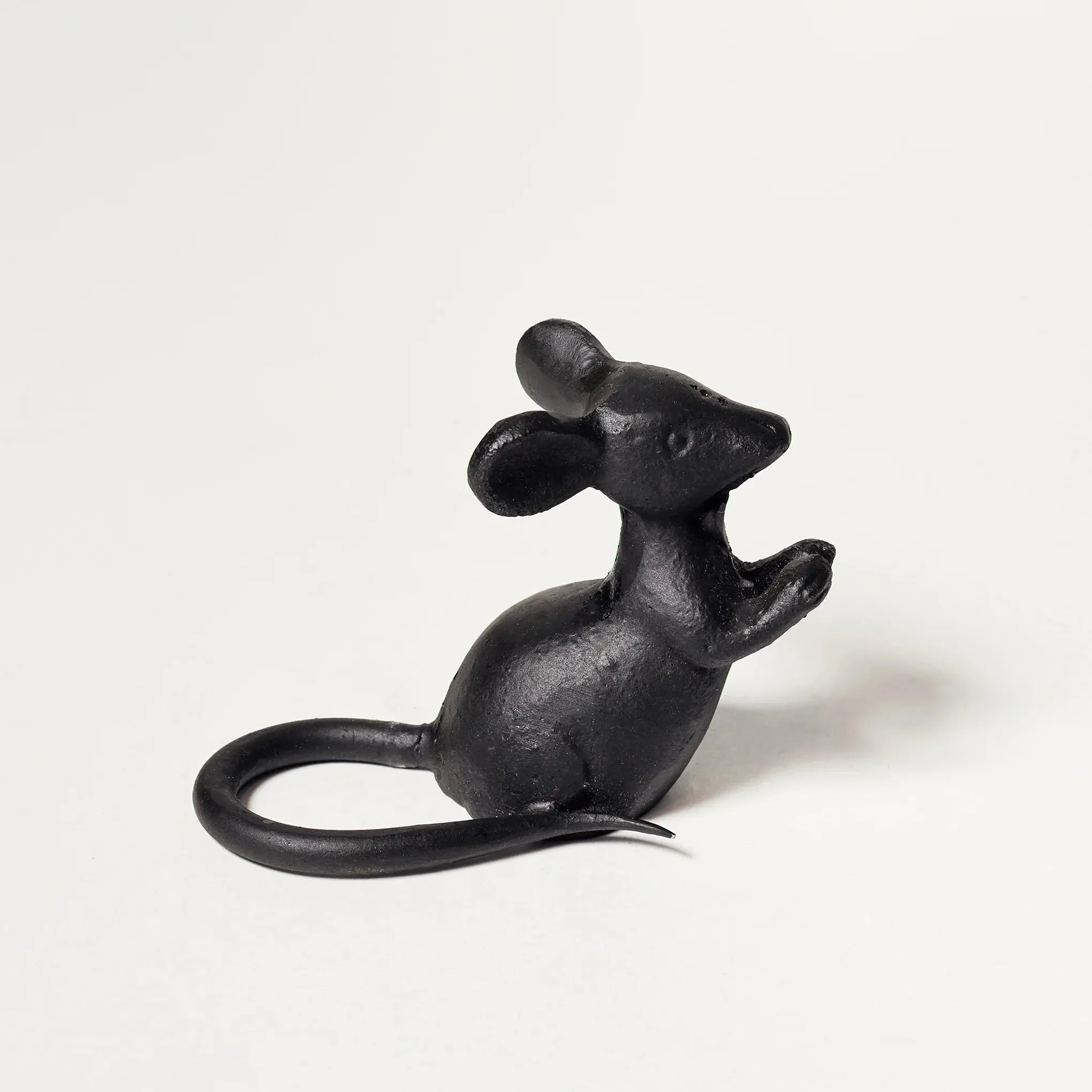 Cast Iron Mouse Sculptures – Whimsical Garden and Home Decor