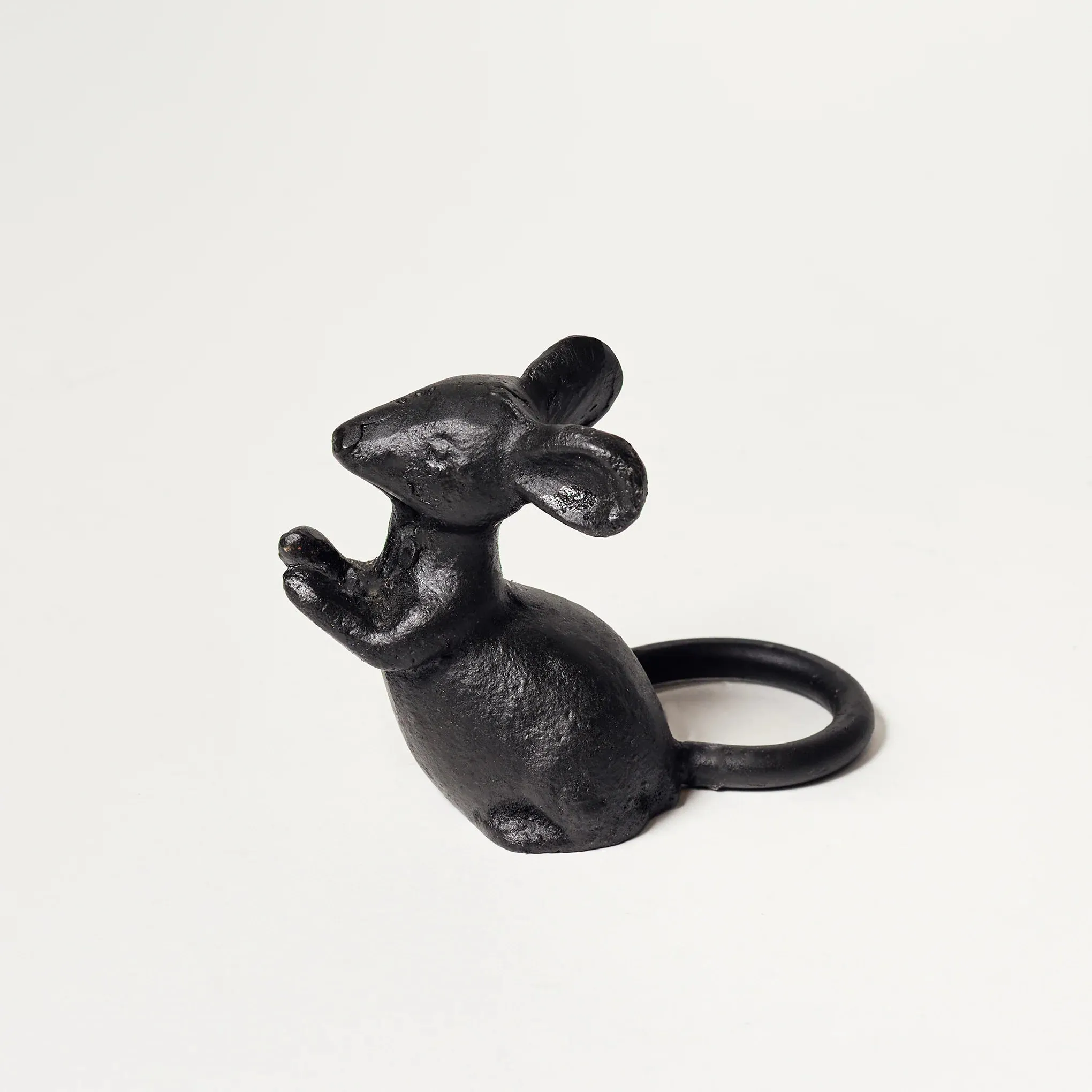 Cast Iron Mouse Sculptures – Whimsical Garden and Home Decor