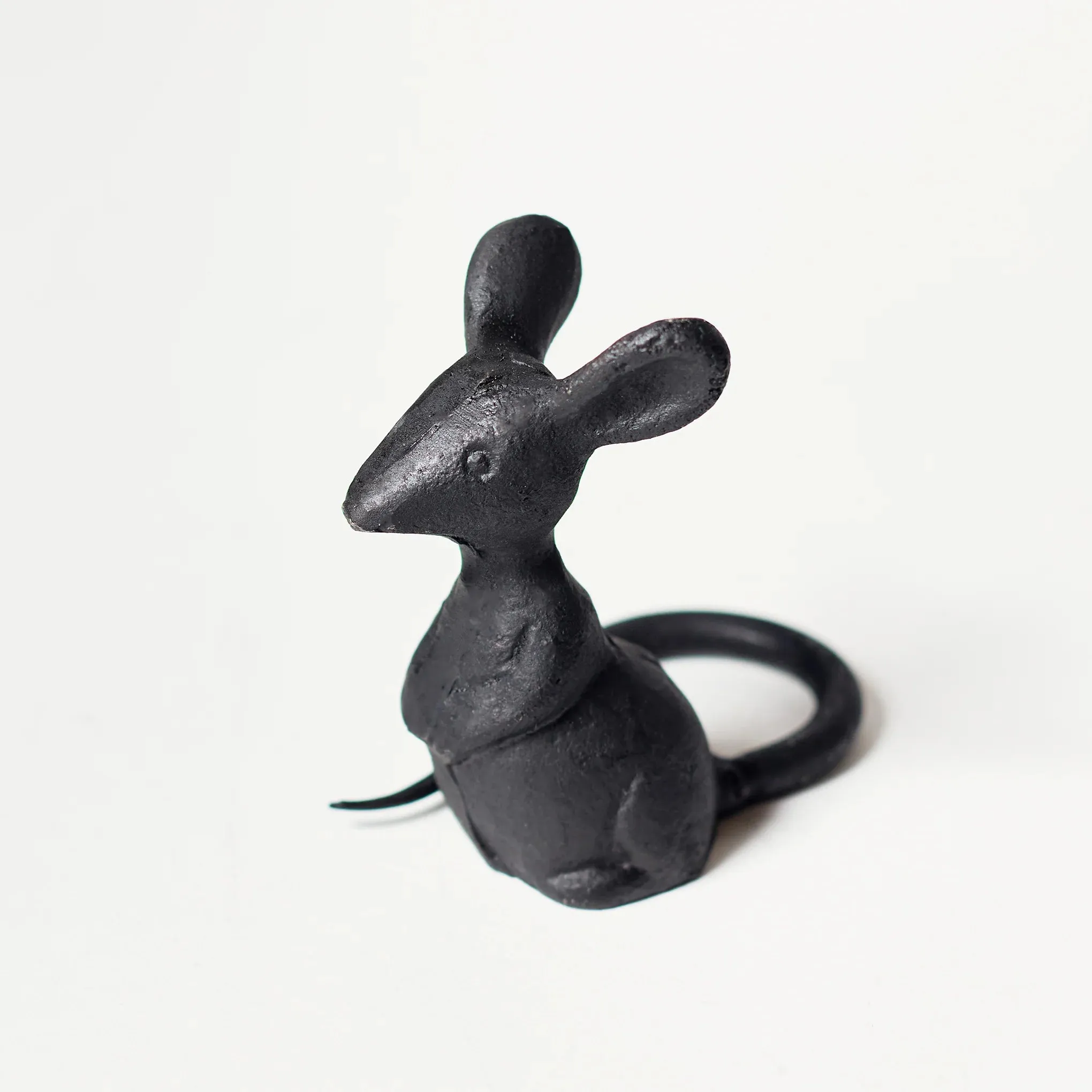 Cast Iron Mouse Sculptures – Whimsical Garden and Home Decor