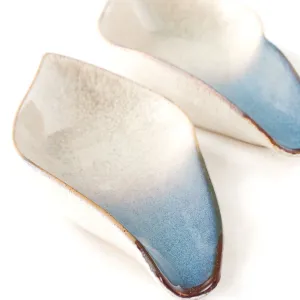 Ceramic stoneware tray, set of 2