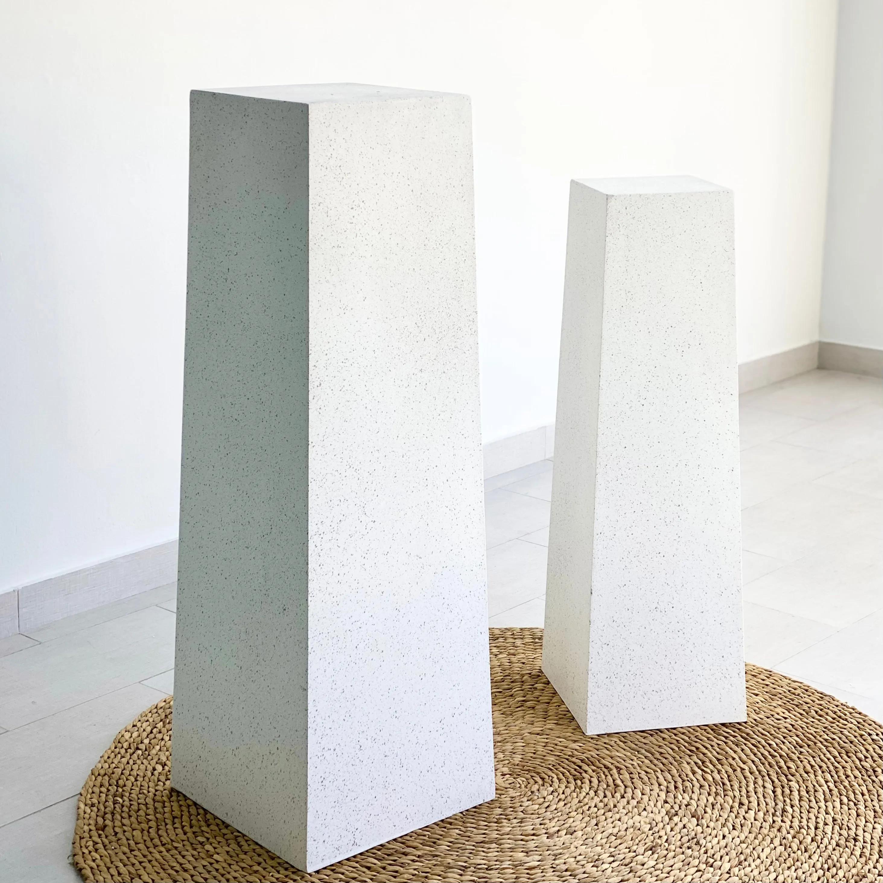 Column Fiber Clay Terrazzo Planter