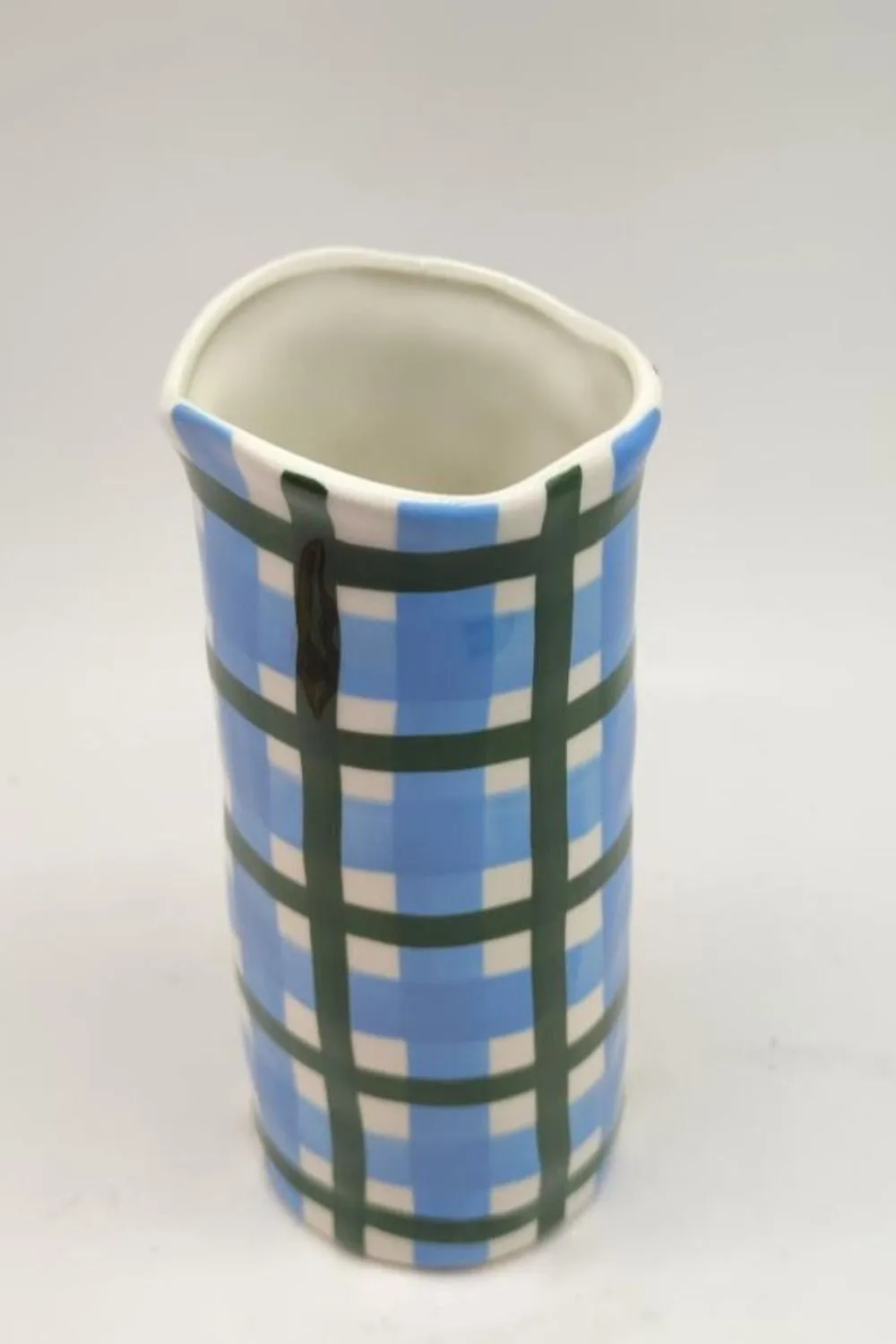 Cornflower Blue and Emerald Green - Medium Vase