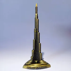 Cortina Metal Burj Khalifa Statue for Home Decor - Aesthetic Home Decor Items - Showpiece for Home Decor - Decorative Sculpture for Home Decor & Office Decor - 5.5x3x18 CM
