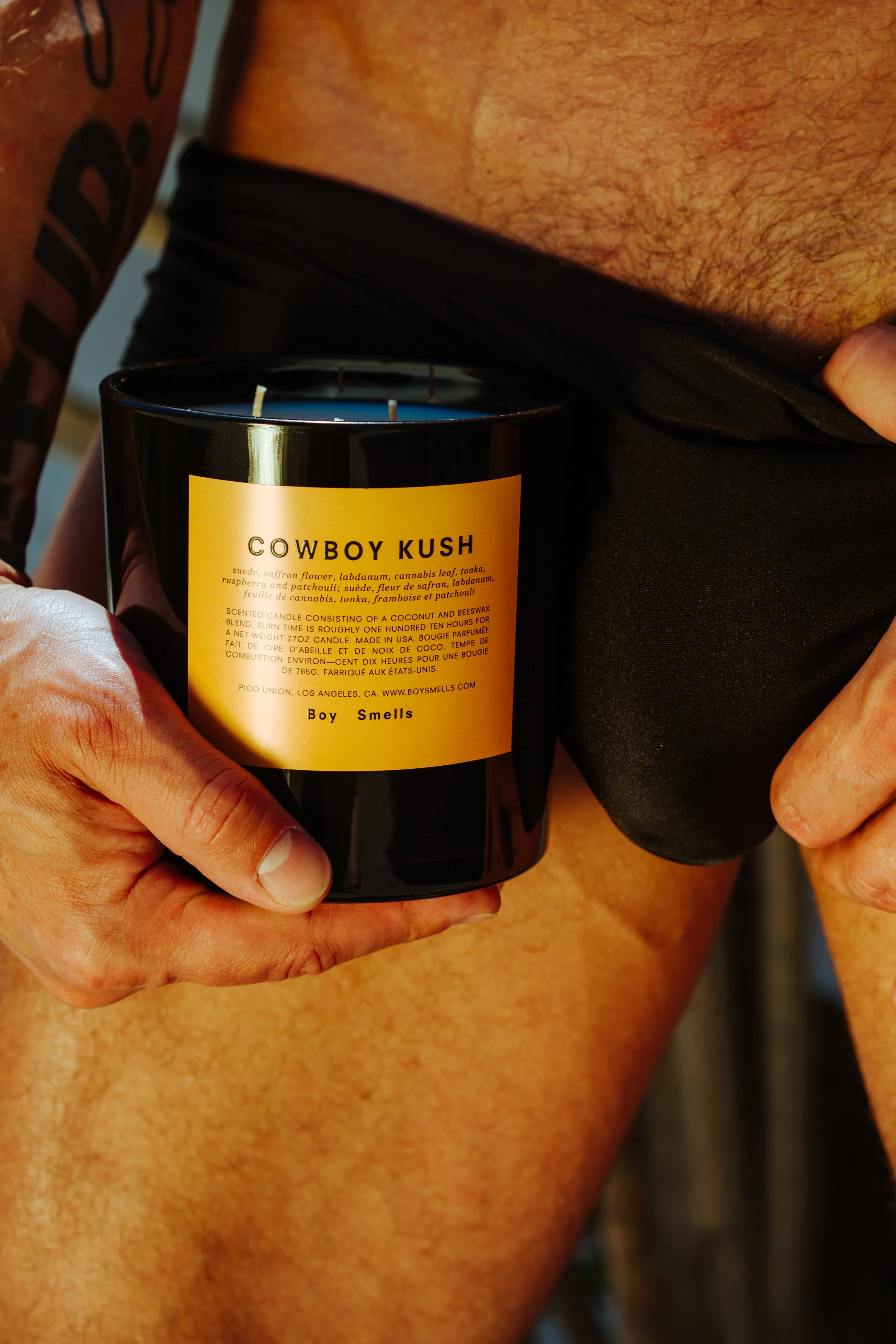 COWBOY KUSH MAGNUM SCENTED CANDLE BY BOY SMELLS