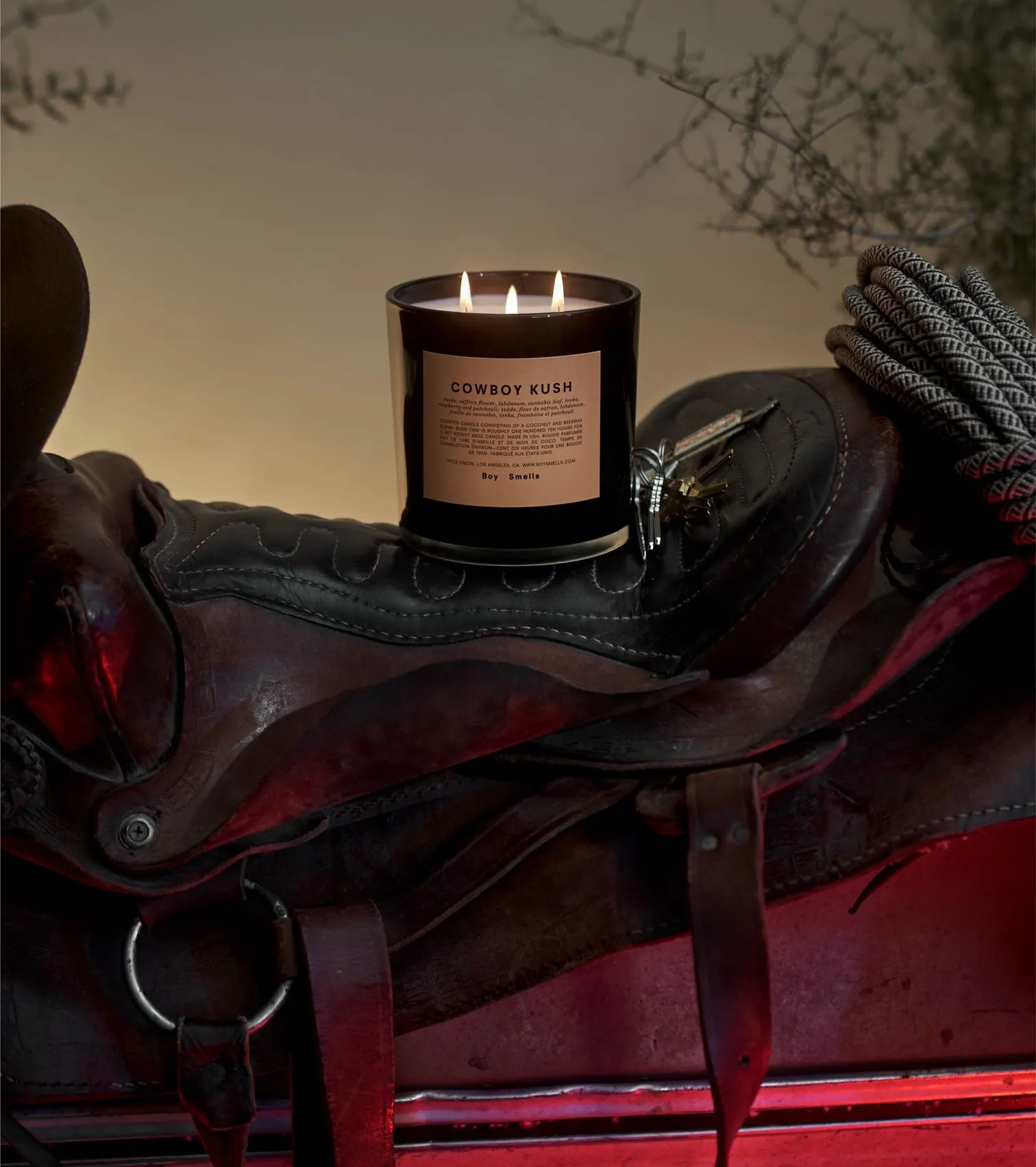 COWBOY KUSH MAGNUM SCENTED CANDLE BY BOY SMELLS