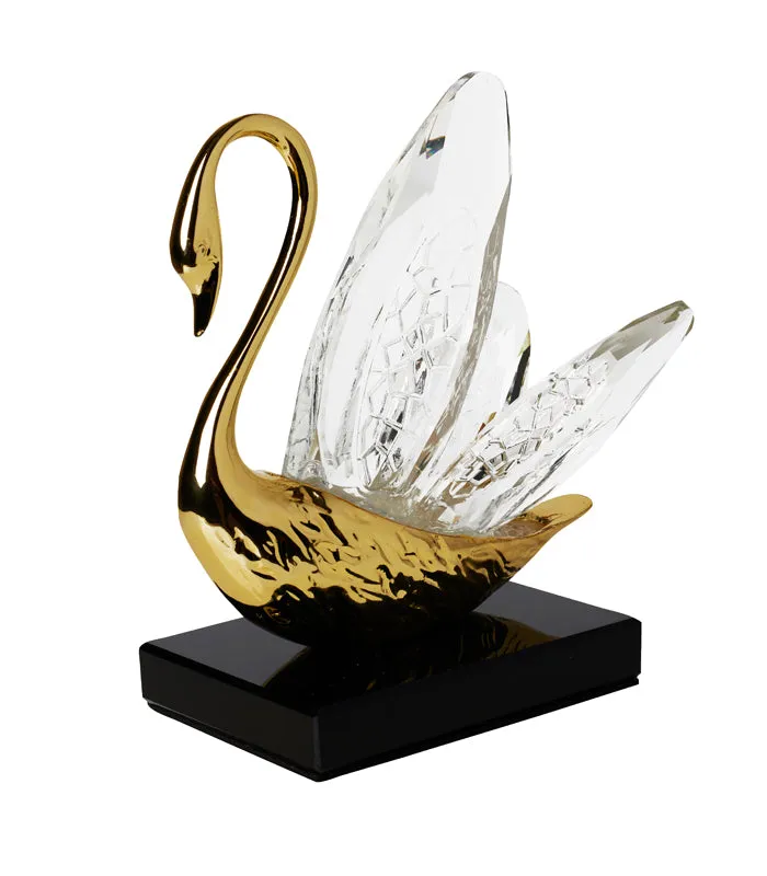 Crystal Swan Sculpture