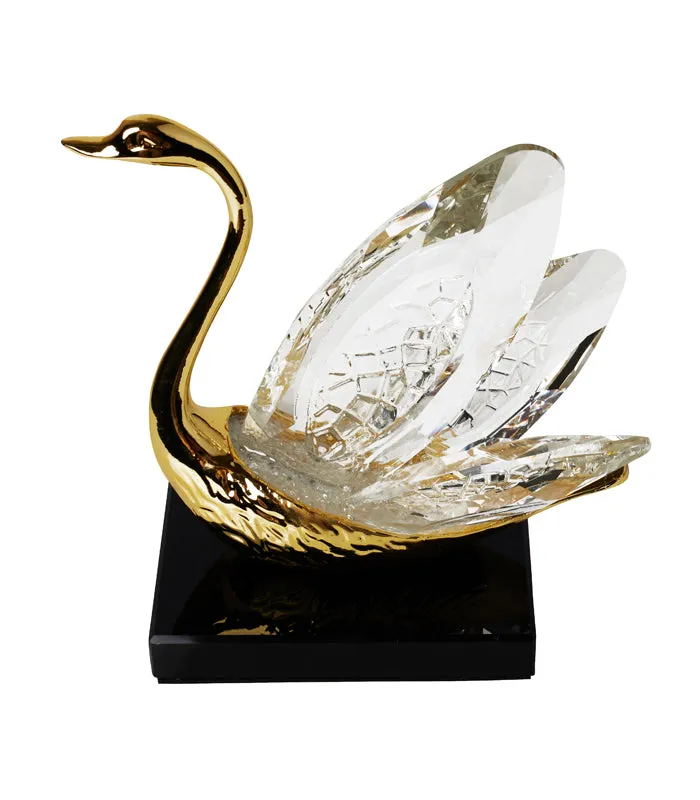 Crystal Swan Sculpture