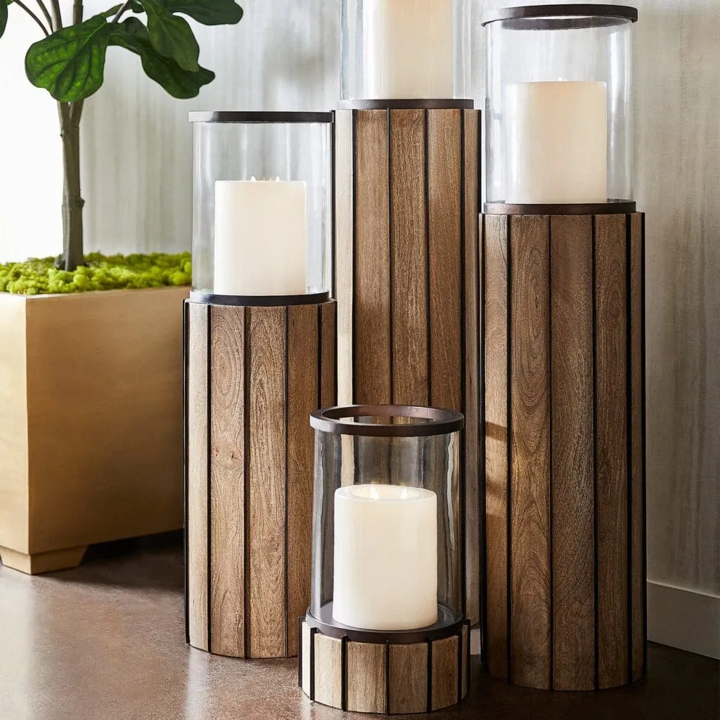 Cyan Design 11543 Reed Tabletop Candlhldr - Bronze