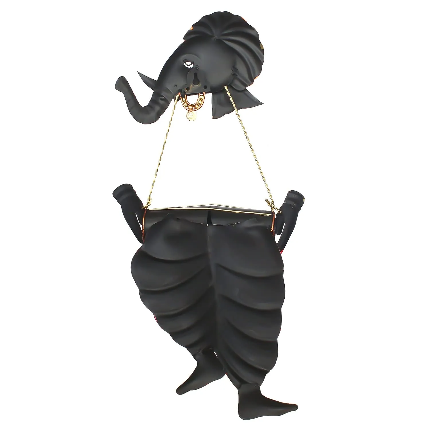 eCraftIndia Lord Ganesha Playing Dholak Wall Hanging