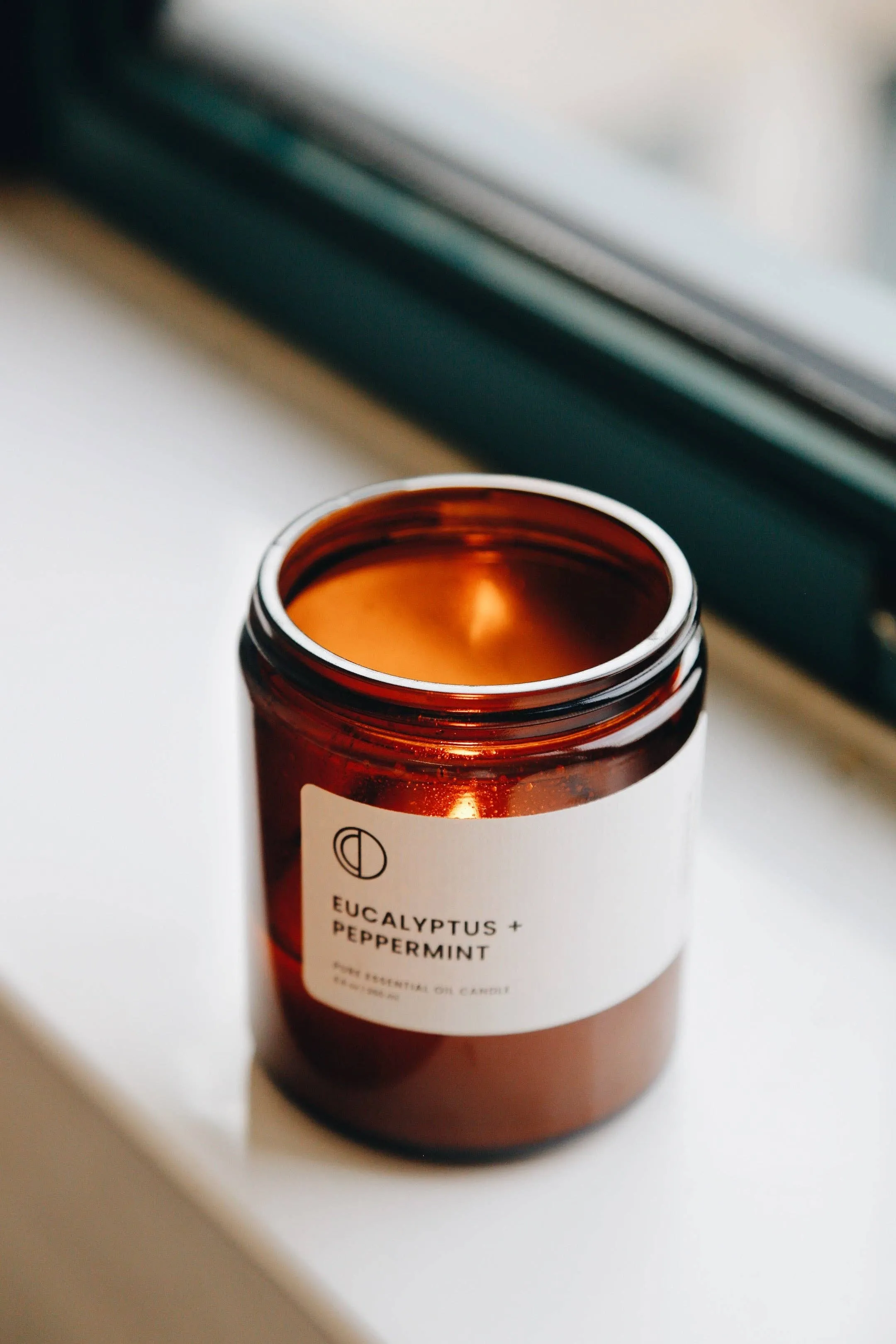 Eucalyptus   Peppermint candle: 120ml (small)