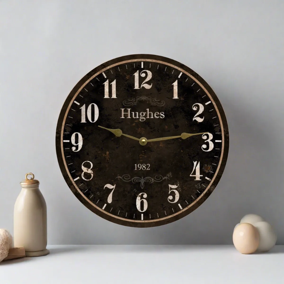 Family Name Clock. Personalized Family Name Clock