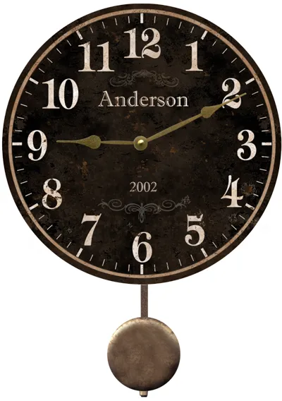 Family Name Clock. Personalized Family Name Clock