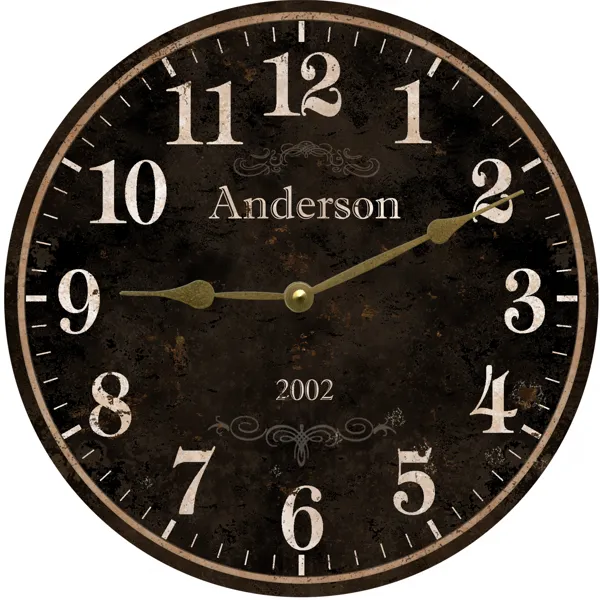 Family Name Clock. Personalized Family Name Clock