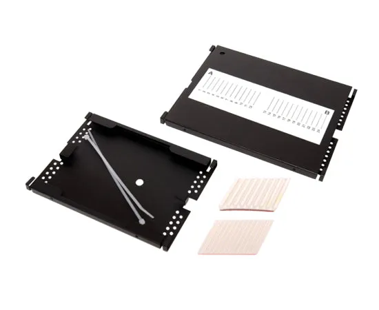 Fiber Splice Tray, 24 Single Fusion Splices, Aluminum, 0.5in x 7.75in x 6in