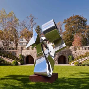 FINEST Abstract Sculptures Mirror Metal Garden Sculpture FS-059