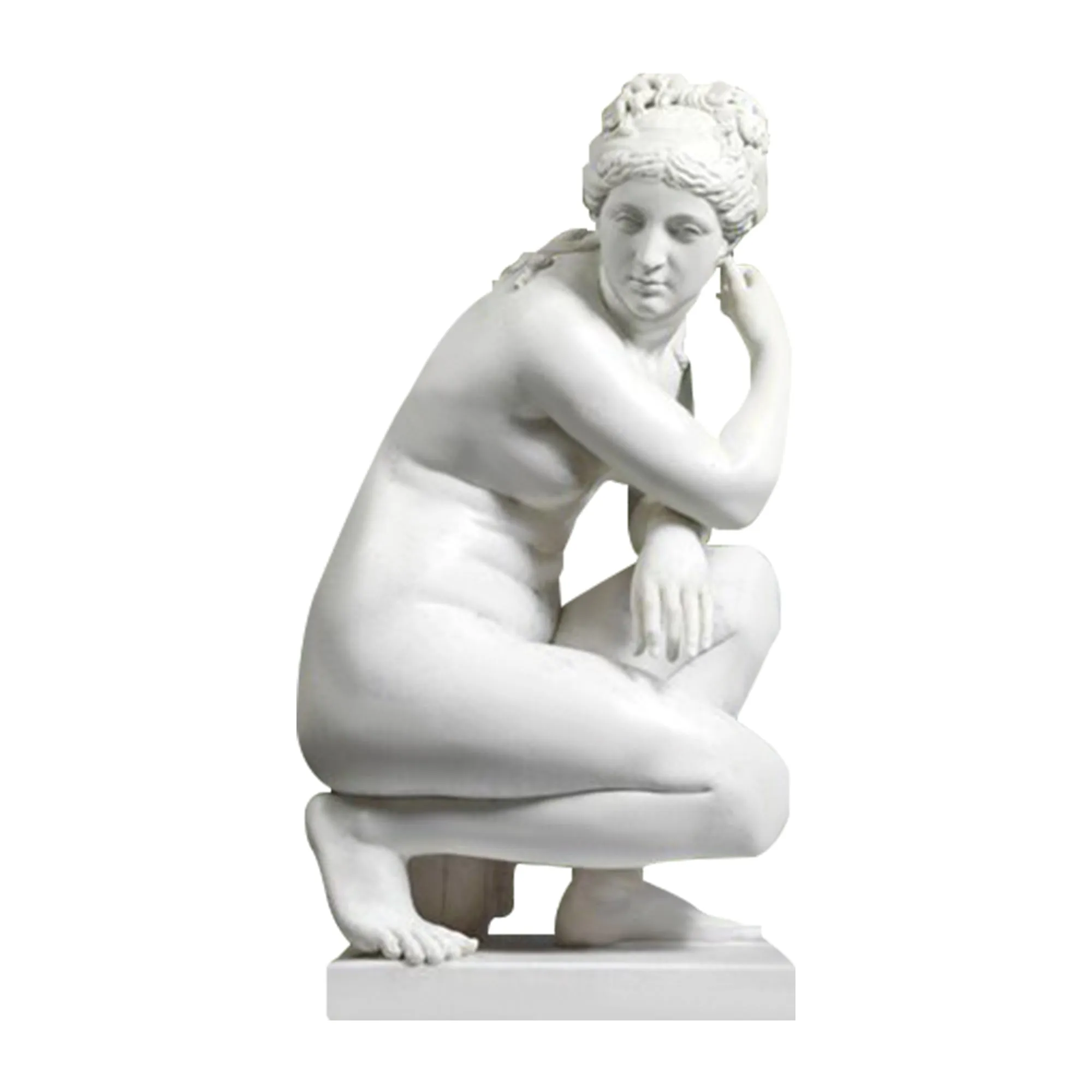 FINEST Custom Marble Aphrodite Crouching Venus Statue for Sale FM-060