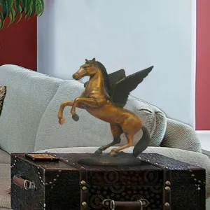 FINEST Indoor Majestic Bronze Pegasus Horse Statue FB-047