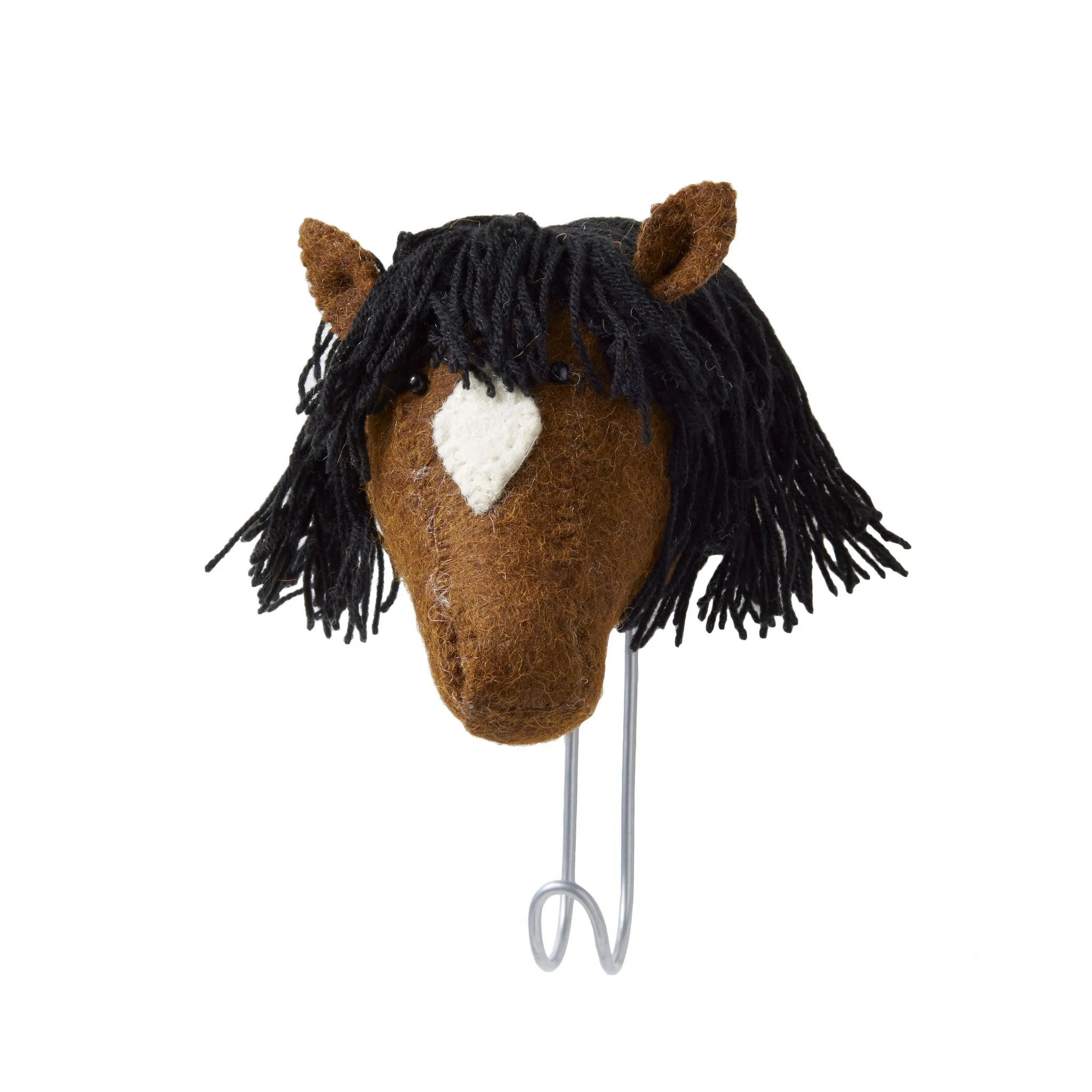 Fiona Walker England Big Single Head Hook Brown Bay Horse Head