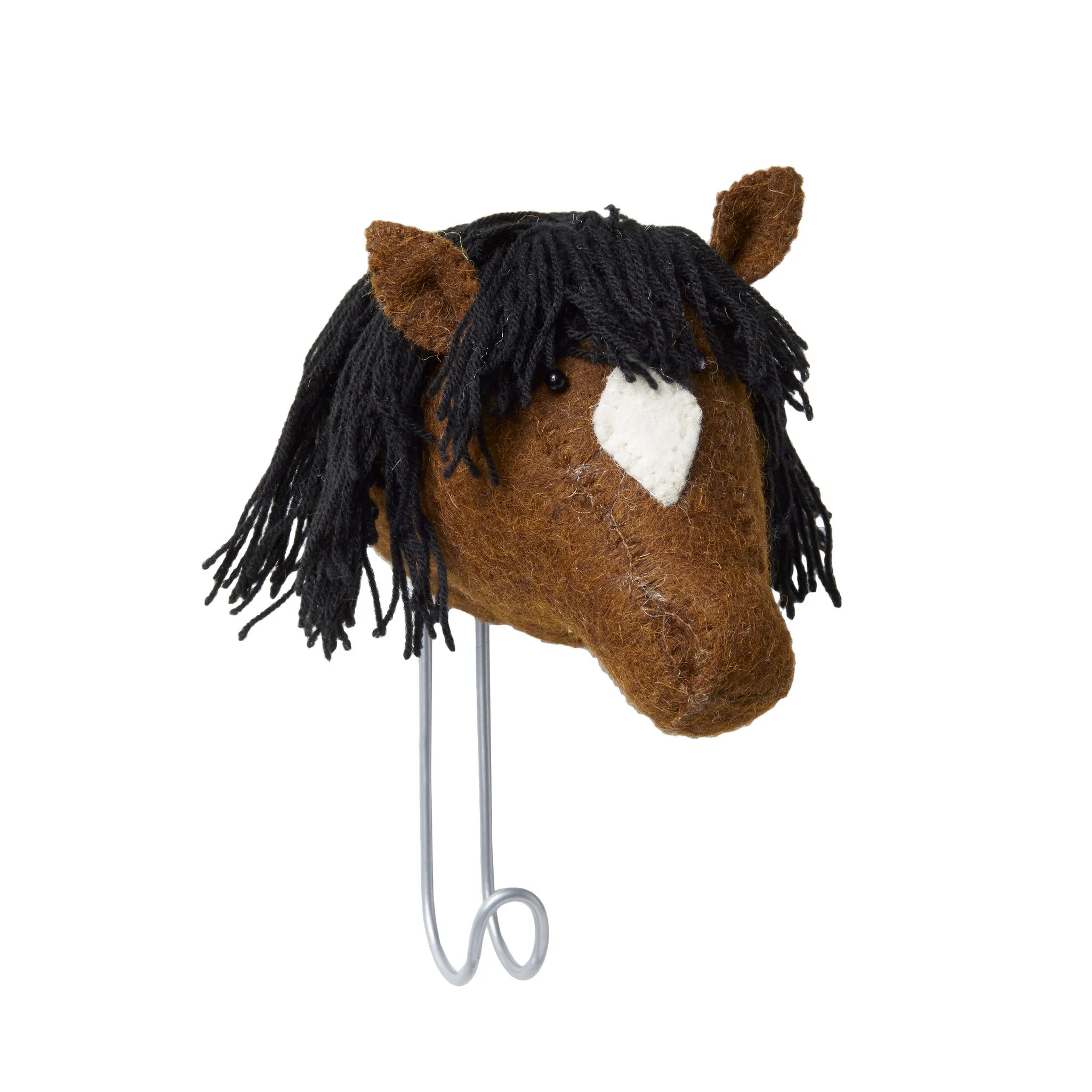 Fiona Walker England Big Single Head Hook Brown Bay Horse Head