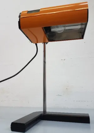 French orange desk lamp Samp - Jean Rene Talopp & Samp Design Department - Manade