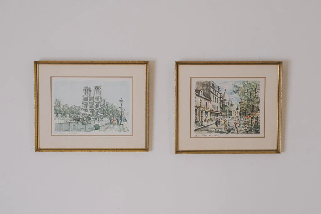 French Watercolor Prints